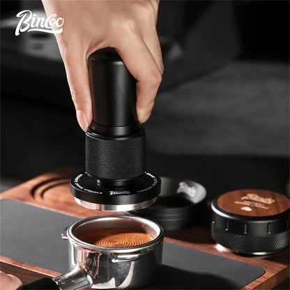 Bincoo Professional 30LB Constant-Pressure Coffee Tamper Aluminum Base Fits 51/58mm Portafilters Distributor Espresso Tool