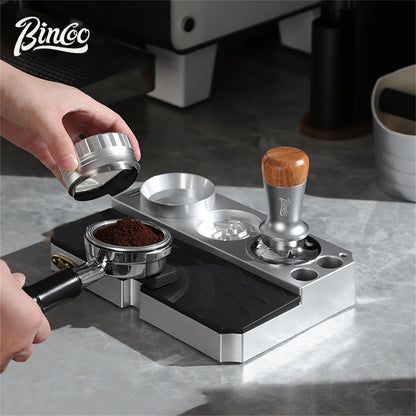 Bincoo Coffee Tamper Station Stand ABS Coffee Portafialter Holder 51-58mm Espresso Distributor Storage Base Barista Accessories