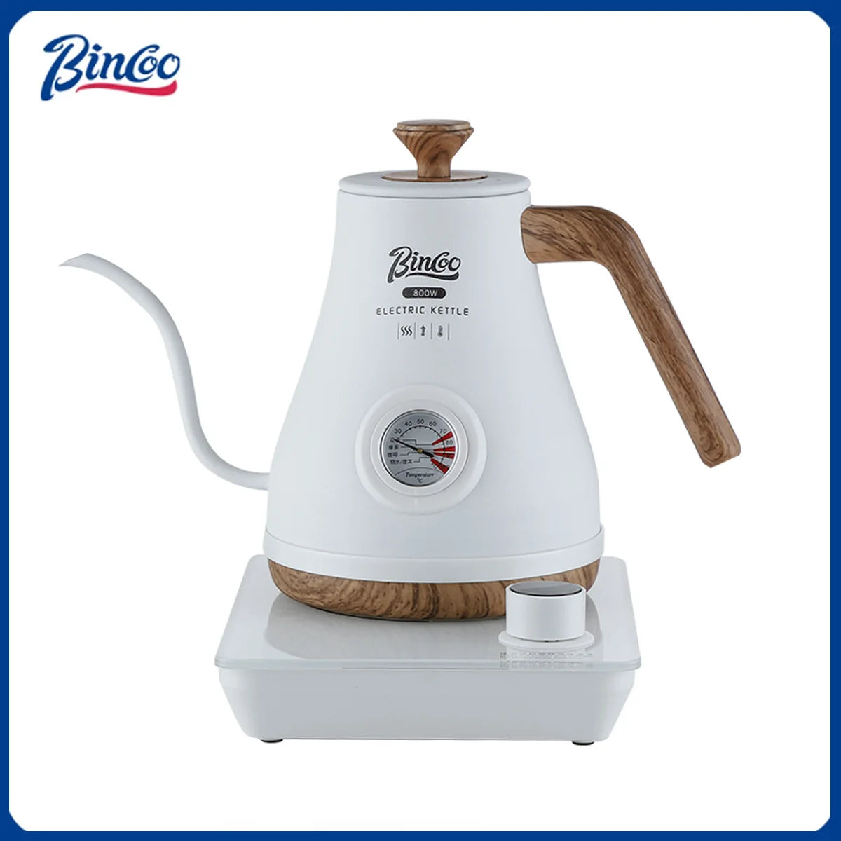 Bincoo Hand Brewed Coffee Pot Intelligent Temperature Control Electric Kettle Kettle Constant Household Coffee Tool 220V 800W 1L