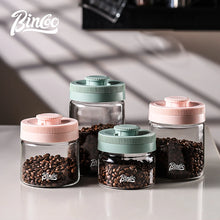 BINCOO Vacuum Sealed Tank Coffee Bean Storage Tank Household Glass Food Storage Jars Moisture-proof Airtight Sealed Container