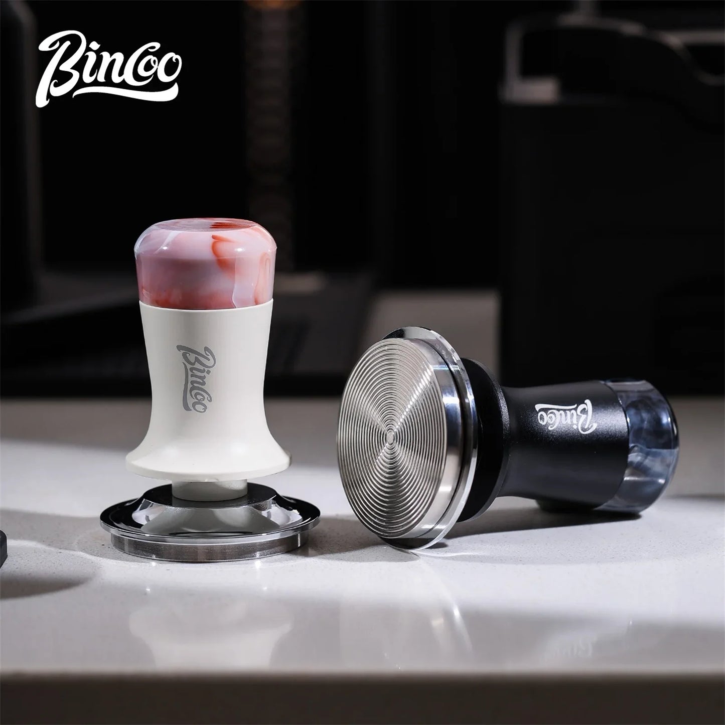 Bincoo 30Ib Constant Pressure 51/58mm Coffee Tamper Multifunctional Magnetic With Powder Needle Disperser Espresso Powder Tamper