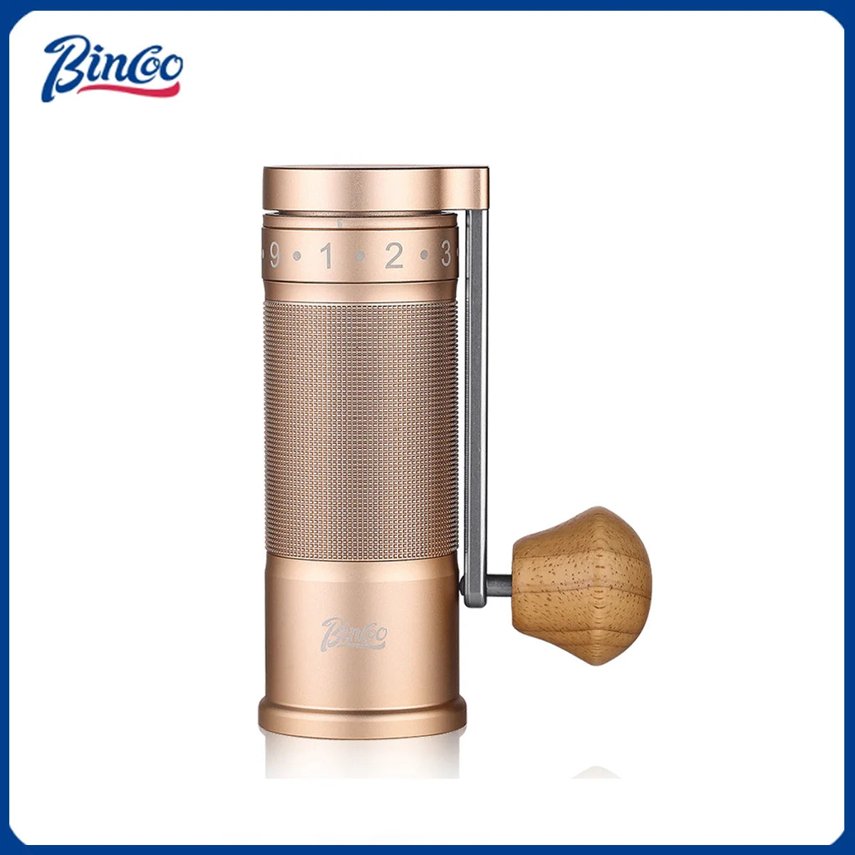 Bincoo SM01 Manual Coffee Grinder Portable Mill 420 Stainless Steel Six-Star Core Straight Shank Hand Foldable Coffee Grinder