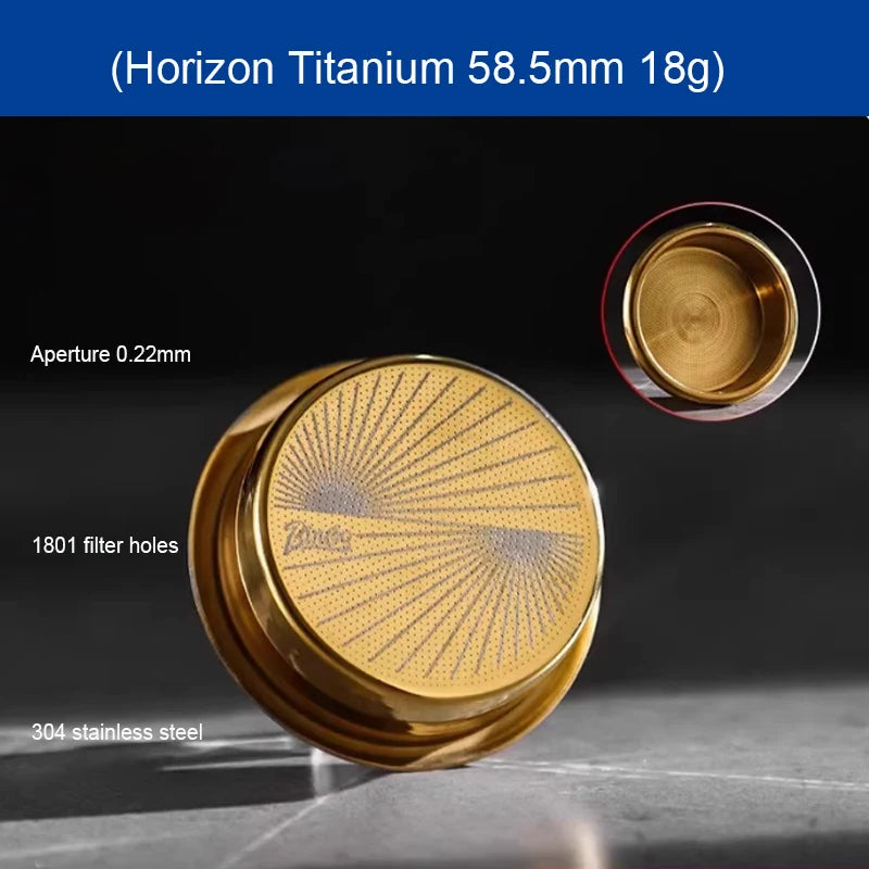 BINCOO Precision High Extraction Matrix 51/58.5mm Basket Filter,Micro Sieve Filter Basket Stainless Steel Portafilter Basket Net