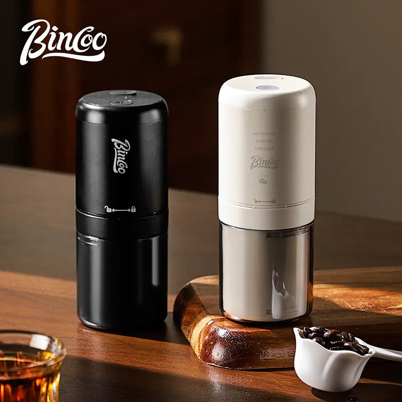BINCOO Coffee Grinder Electric USB Type C Rechargeable Home Outdoor Blenders Profession Adjustable Coffee Beans Grinding