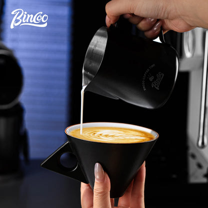 Bincoo Premium 220ml Ceramic Mug Set Ideal for Espresso Latte Mocha and Coffee Tasting Professional Grade Cups Elegant Design