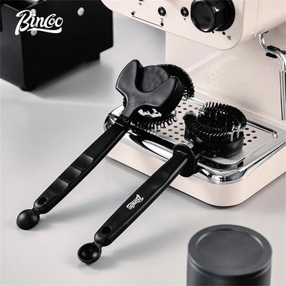 Bincoo 1Pc 51mm/58mm Coffee Machine Brewing Head Clean Brush Removable Coffee Maker Cleaning Brush Tool for Coffee Grinder