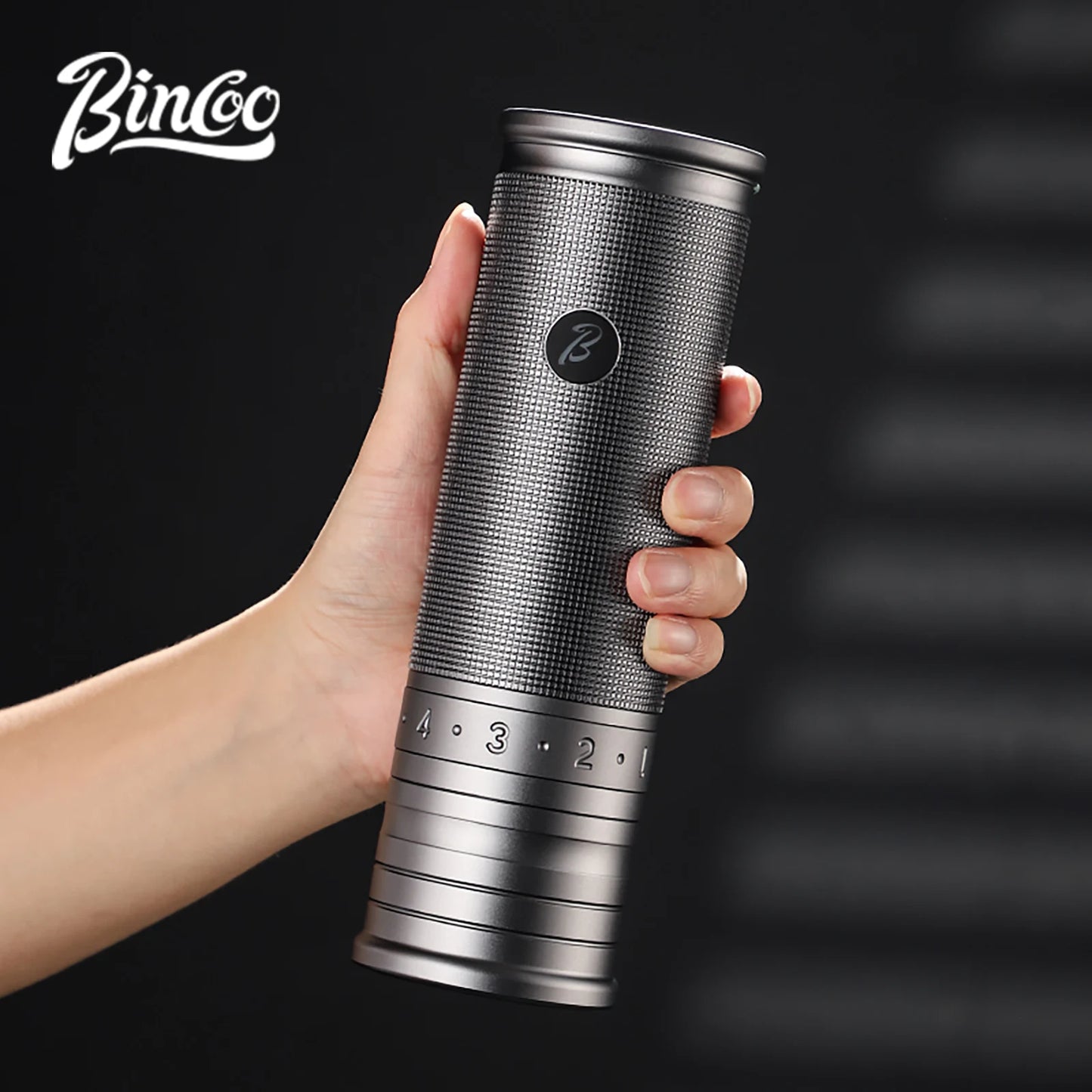 Bincoo Portable Electric Coffee Grinder 420 Steel Core Grinder All-Metal Body Home Outdoor External Italian Small Coffee Grinder
