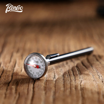 Bincoo Portable Temperature Sensitive Probe Thermometer for Coffee Espresso Kitchen Made by 304 Stainless Steel