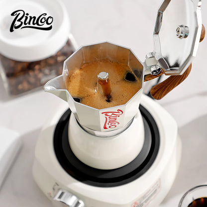 Bincoo Coffee Moka Pot, Single Valve Espresso Maker Brewed Coffee Italian Home Outdoor Kitchen Utensils Barista Accessories