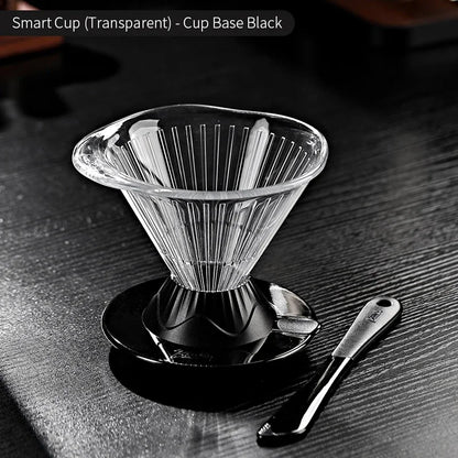BINCOO 600ml Reusable Immersion Coffee Dripper Filters Smart Pour Over Drip Hand-Brewed Coffee Maker Tritan Coffee Filters Cup