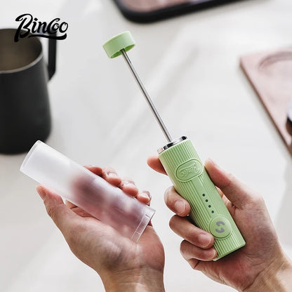 Bincoo Coffee Electric Milk Frother Coffee Latter Mug Set Milk Frother Mixer Coffee Latte Art Cup 300/450ML