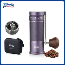 Bincoo Professional  Upgrade Manual Coffee Grinder CNC Stainless Steel Burr Adjustable Foldable Hand-Crank Coffee Bean Grinding