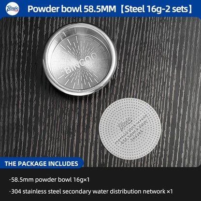 BINCOO High Precision Extraction Matrix Basket Filter,Micro Sieve Filter Basket Stainless Steel Portafilter Basket for 51/58.5mm