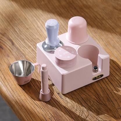 Bincoo GYKF1807 Premium Spring-Loaded Espresso Tamper 51mm/58mm Compatible Threaded Bottom  for Even Tamping Barista Essential Tool