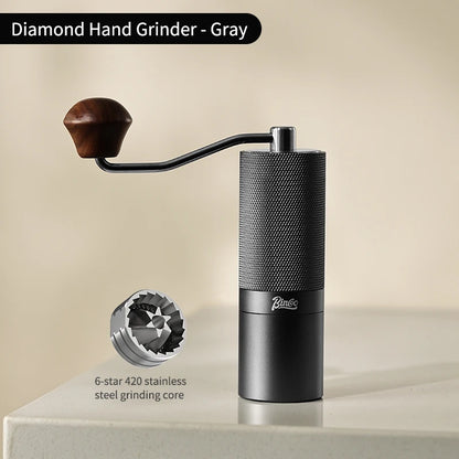 Bincoo Portable Manual Hand Coffee Grinder Professional CNC Stainless Steel Adjustable Manual Burr Coffee Bean Grinding Upgrade