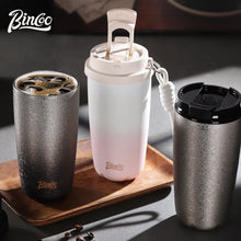 Bincoo 500ml Double Wall Ceramic Lined Travel Mug Car Vacuum Insulated Coffee Cup Portable Stainless Steel Thermal Cup for Daily