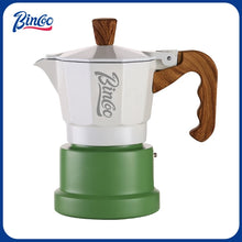 Bincoo GYKF2291 Professional 3Valve Moka Pot Construction 2-3 pa Pressure System Eagle Spout Design Prevents Leakage Home Coffee Brewing
