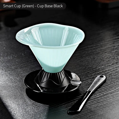 BINCOO 600ml Reusable Immersion Coffee Dripper Filters Smart Pour Over Drip Hand-Brewed Coffee Maker Tritan Coffee Filters Cup