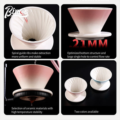 Bincoo Pour Over Coffee Set – Ceramic Dripper & Carafe, Drip Extraction Brewer, Perfect Gift for Coffee Lovers