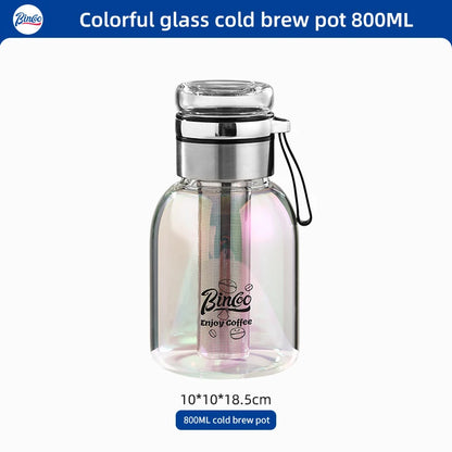 800mL Cold Brew Iced Coffee Maker Iced Coffee Maker Tea Infuser Airtight Cold Brew Pitcher Coffee Accessories Cold Brew System
