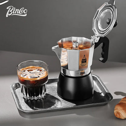 BINCOO Espresso Maker, Grecas De Cafe, Italian Coffee Pot Ideal for Kitchens & RV Travel, Full-Bodied Coffee with Ease & Style