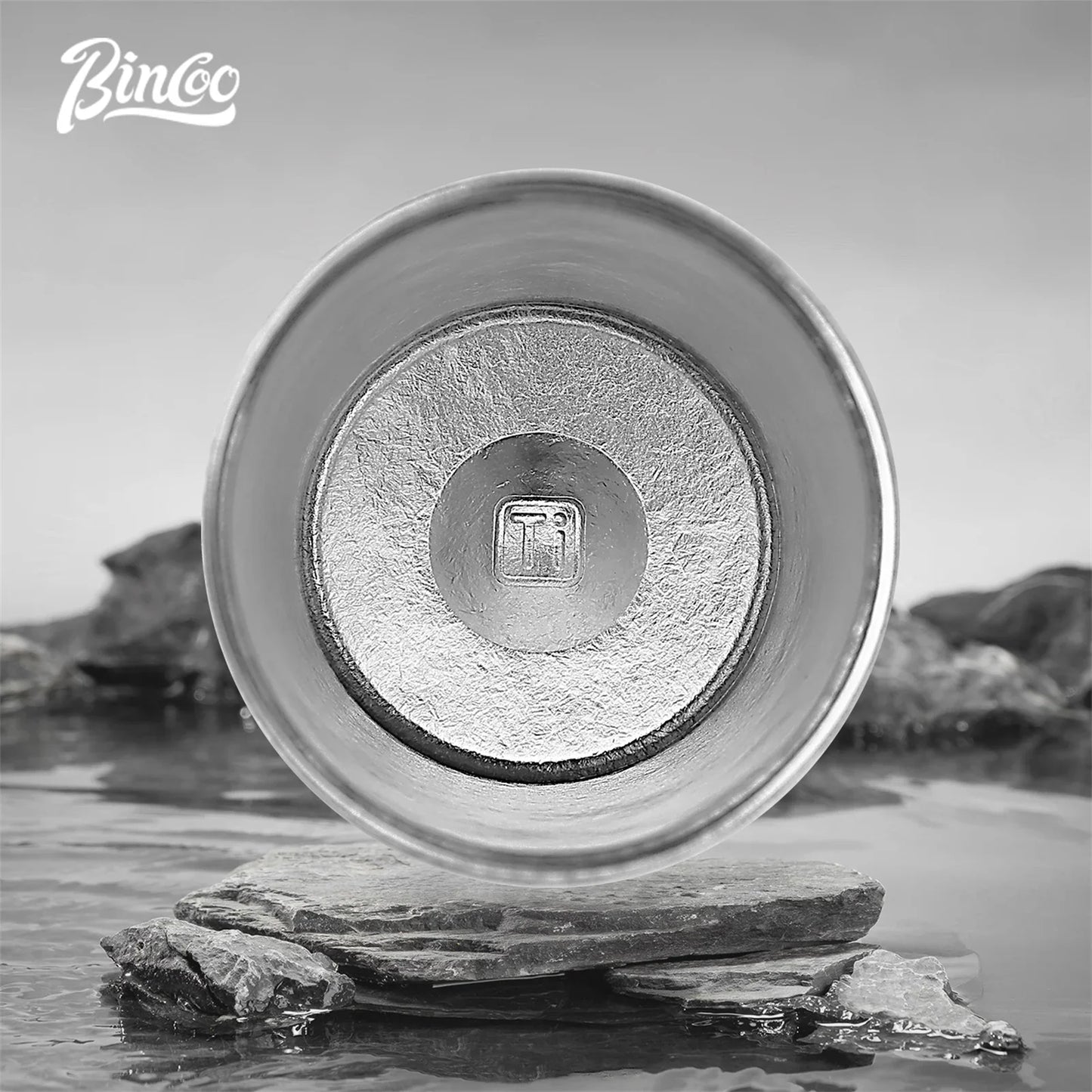 Bincoo 240ML Coffee Cup Pure Titanium Material High And Low Temperature Resistance Portable Office Car Leak Proof Coffee Cups