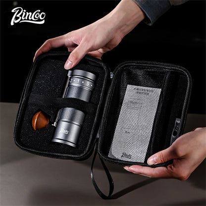 Bincoo Professional  Upgrade Manual Coffee Grinder CNC Stainless Steel Burr Adjustable Foldable Hand-Crank Coffee Bean Grinding