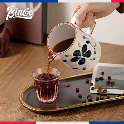 Bincoo Hand Brewing Coffee Pot Set Ceramic Filter Cup Sharing Pot Coffee Kettle Coffee Utensils 400ML 600ML