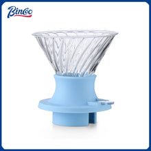 BINCOO Reusable Immersion Coffee Dripper Filters V02 Set Switch Pour Over Dripper Hand Brewing Coffee Maker Glass Coffee Filters