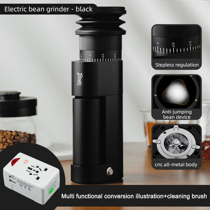 Bincoo BC-DM09 Electric Coffee Grinder，household Coffee Bean Grinder，hand Brewed Coffee Grinder，commercial Professional Grinder