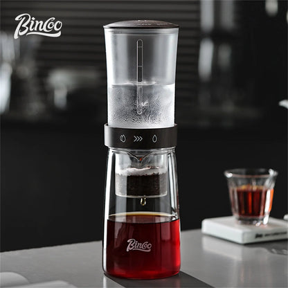 Bincoo Yipin Cold Drip Tower 450ml, Borosilicate Lower Pot & PCTG Upper Pot, Iced/Cold Brew Coffee Maker, Home & Cafe Cold Brew