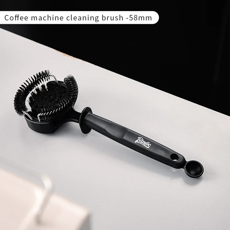 Bincoo 1Pc 51mm/58mm Coffee Machine Brewing Head Clean Brush Removable Coffee Maker Cleaning Brush Tool for Coffee Grinder