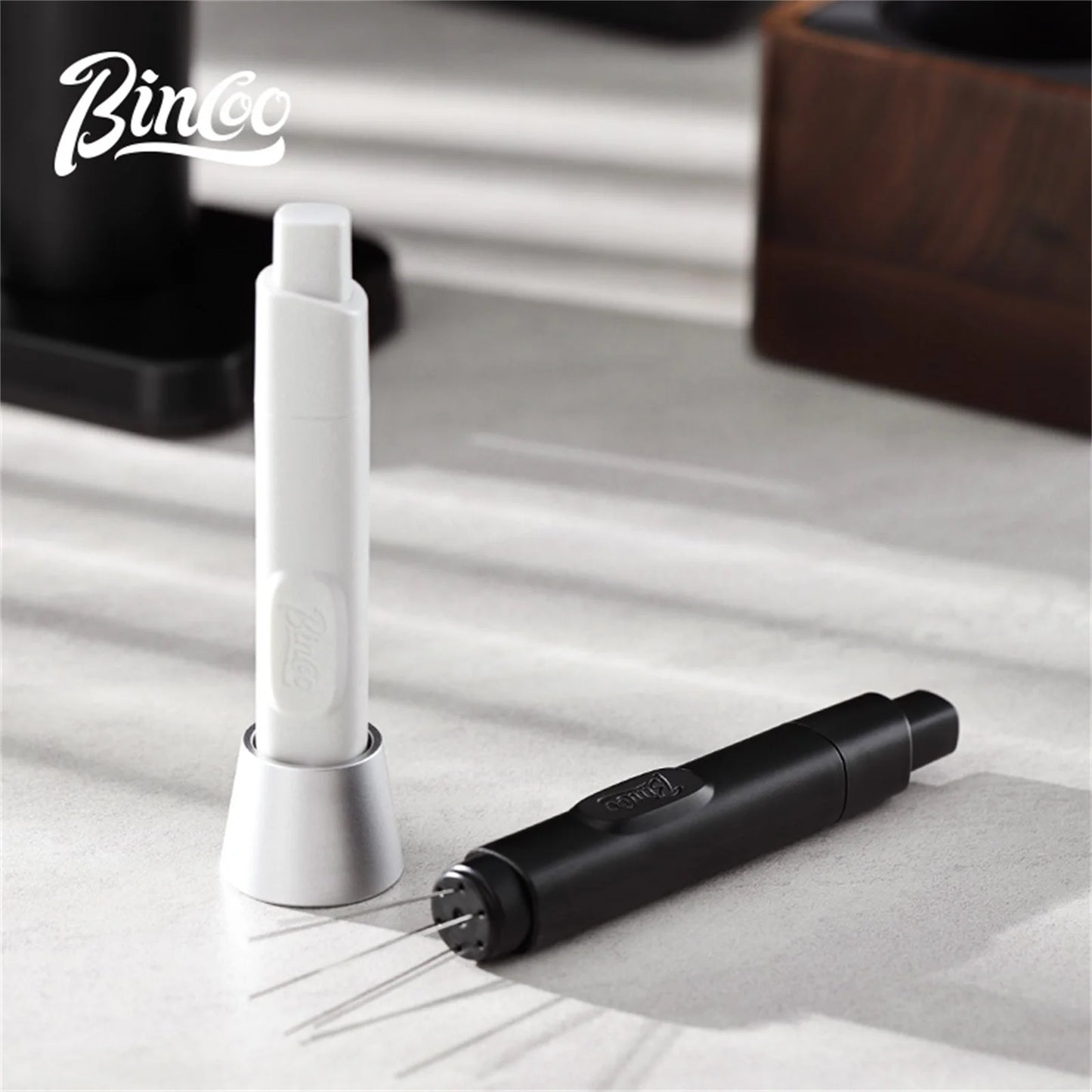 Bincoo WDT Tool Espresso Distribution Tools with Magnetic Loose Powder Needle for Espresso Coffee Stirrer Telescopic Design