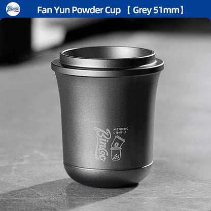 Bincoo 51/58mm Coffee Dosing Cup Aluminum Material Compatible with Espresso Portafilter Durable Wear Resistant Tool for Barista