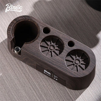 Bincoo Coffee Espresso Distributor 51/58mm Cloth Powder Hammer Machine Leveler Tool Coffee Tamper Storage Base Coffee Holder Set