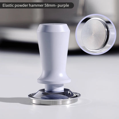 Bincoo GYKF1807 Premium Spring-Loaded Espresso Tamper 51mm/58mm Compatible Threaded Bottom  for Even Tamping Barista Essential Tool