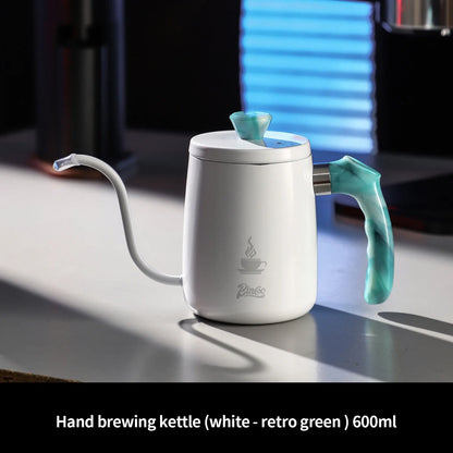 Bincoo Pour Over Coffee Kettle Gooseneck Stainless Steel Drip Kettle 350ml Long Spout Water Pot for Hand Brew Coffee Tea