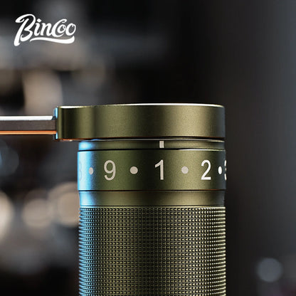 Bincoo Manual Coffee Grinder Hand Adjustable Portable Mill 420 CNC Steel Core Burr Inside Foldable Coffee Grinder Barista Tools