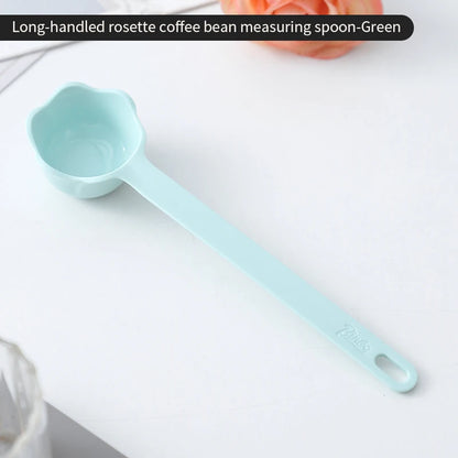 Bincoo rosette coffee spoon colorful short coffee measuring spoon long handle coffee bean spoon pressed powder spoon