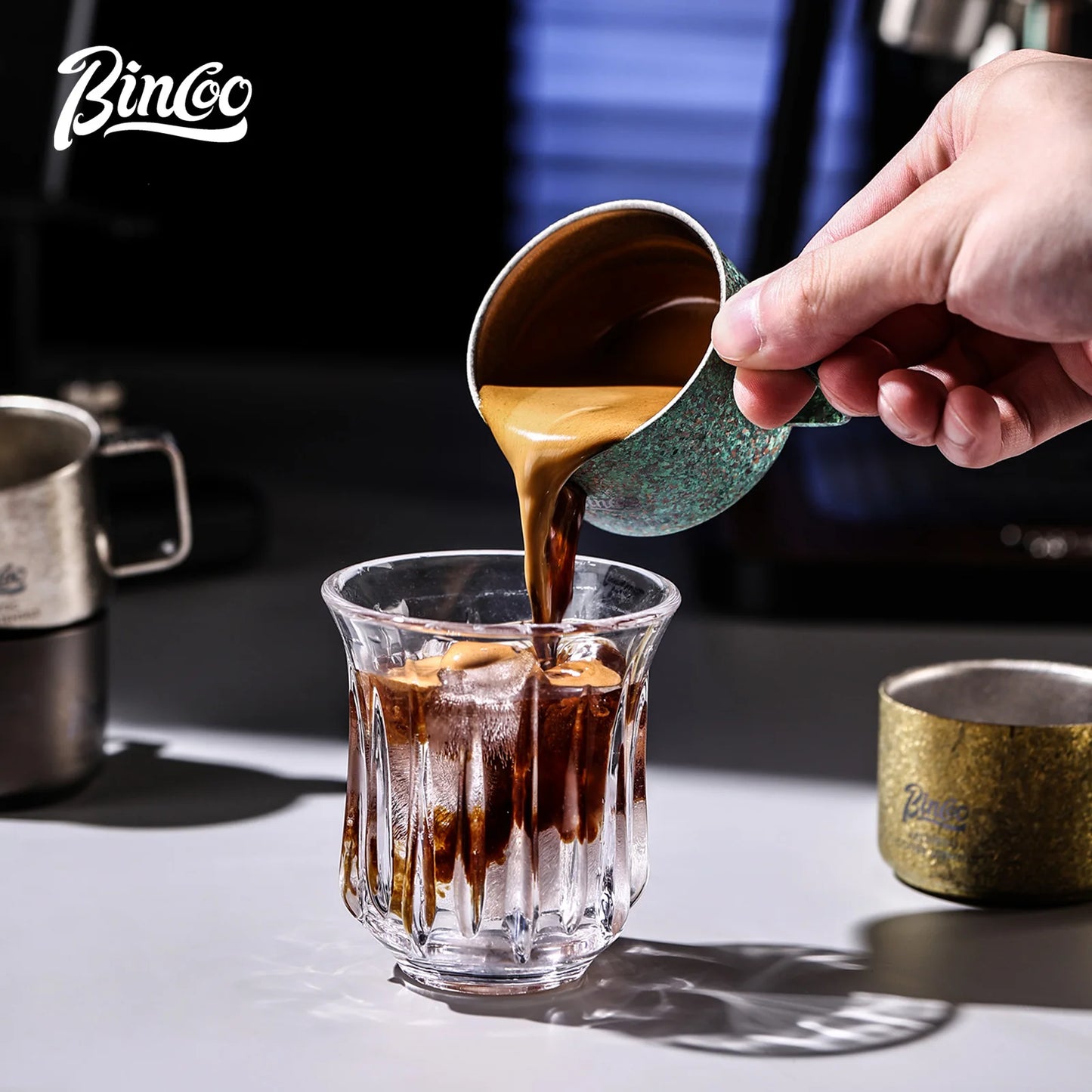 Bincoo Professional Pure Titanium Cup 45g Net Weight High Strength Lightweight Design 5 Colors Available Extreme Durability