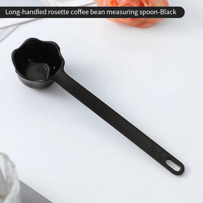 Bincoo rosette coffee spoon colorful short coffee measuring spoon long handle coffee bean spoon pressed powder spoon