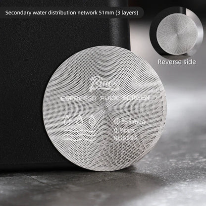 Bincoo Kaleidoscope Secondary Water Distribution Net Italian Coffee Powder Bowl Sintered Piece for Uniform Extraction Stainless