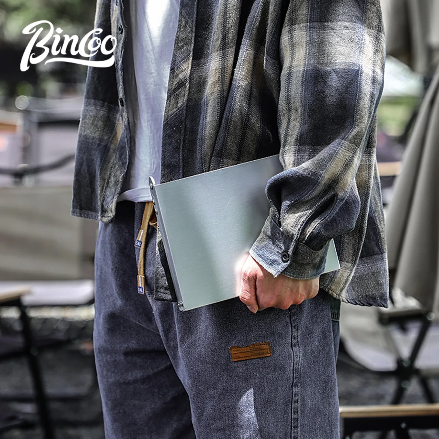 BINCOO Camping Portable Foldable Table Mini Coffee Tables Ultralight Outdoor Hiking Picnic Table Aluminum Alloy Small Table BBQ