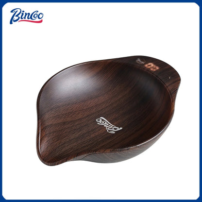 Bincoo Professional Coffee Scale Bean Tray Intelligent Electronic Scale Kitchen Scale 500G/0.1G Precise Weighting Rechargeable
