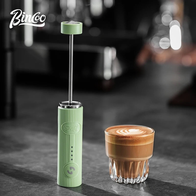 Bincoo Coffee Electric Milk Frother Coffee Latter Mug Set Milk Frother Mixer Coffee Latte Art Cup 300/450ML