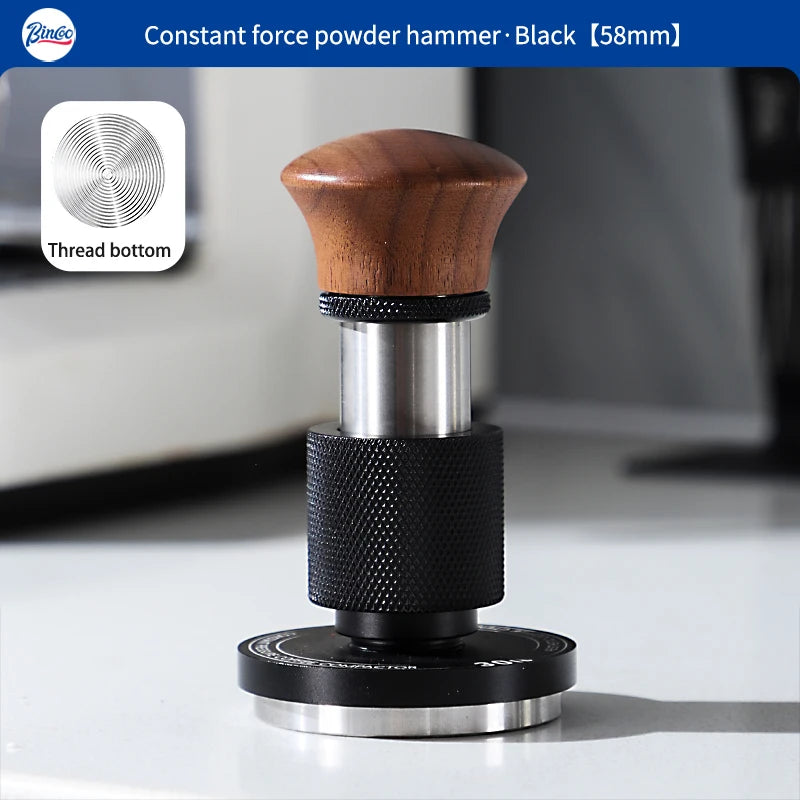 Bincoo Coffee Tamper 30lb Constant Pressure 51/58mm Espresso Tamper Portafilter Spring Loaded Coffee Leveler Barista Tools