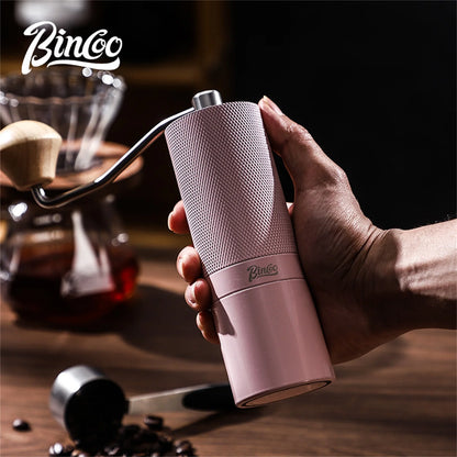 Bincoo Professional Manual Coffee Grinder Six Star Steel Knife Wheel Hand Cranked Coffee Grinder Portable Camping Barista Tools