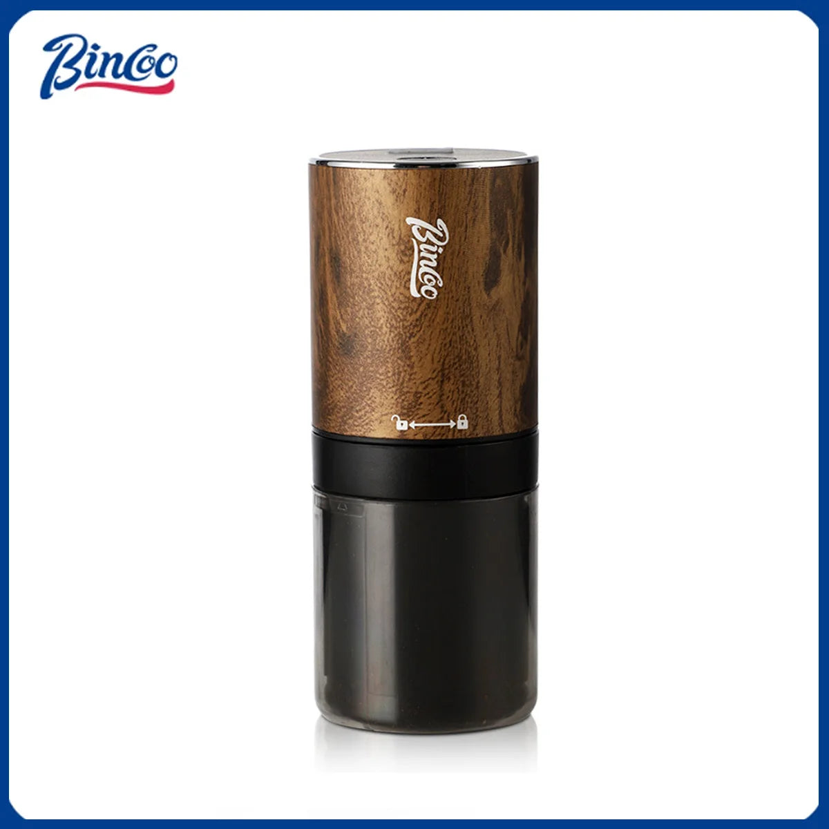 Bincoo Electric Coffee Bean Grinder Small Bean Grinder Portable Mill Stainless Steel Core Hand USB Rechargeable Coffee Grinder