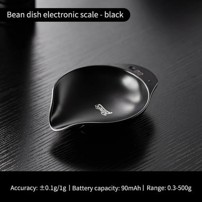 Bincoo Professional Coffee Scale Bean Tray Intelligent Electronic Scale Kitchen Scale 500G/0.1G Precise Weighting Rechargeable