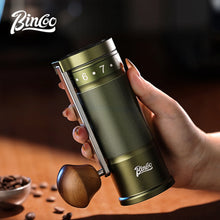 Bincoo Manual Coffee Grinder Hand Adjustable Portable Mill 420 CNC Steel Core Burr Inside Foldable Coffee Grinder Barista Tools